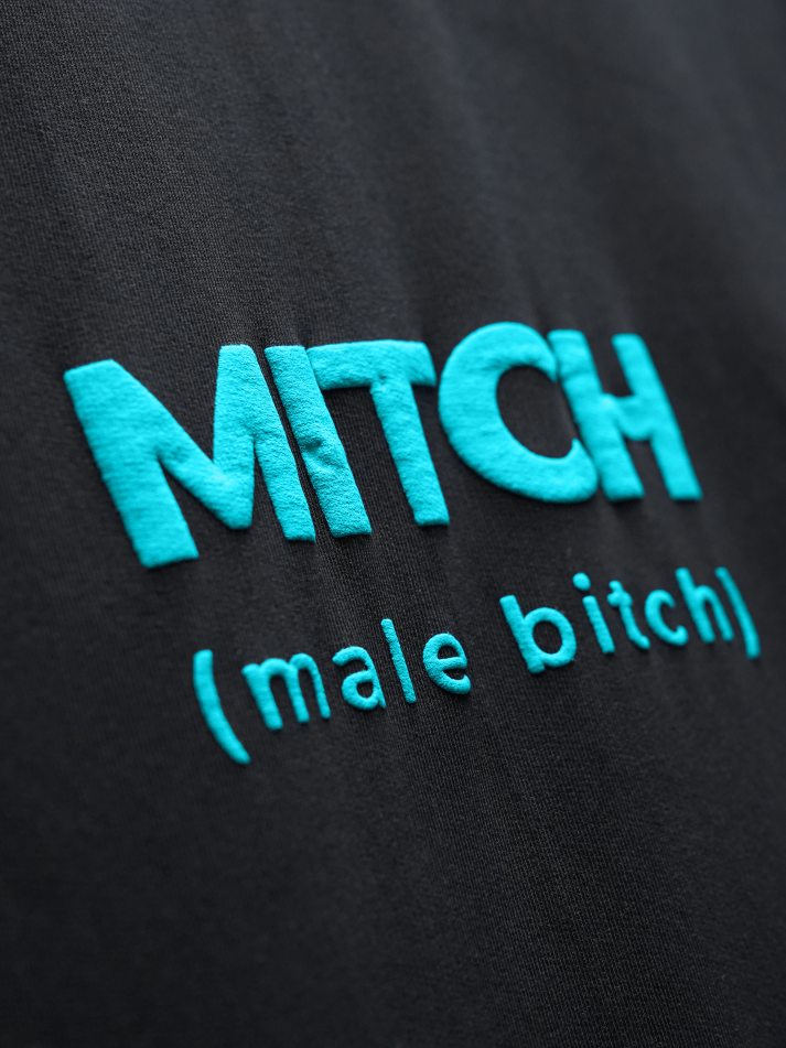 Mitch Black Oversized Heavy French Cotton T-Shirt