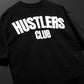Hustlers Club Oversized Heavy French Cotton T-Shirt (Black and White)