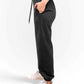 Black Gathered Joggers for Women