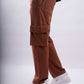 Brown Heavy Cargo With Utility Pockets