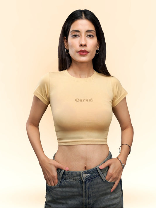 Bare Beige Baby Tee