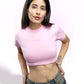 Baby Pink 100% Cotton Crop Top
