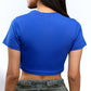 Royal Blue 100% Cotton Crop Top