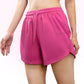 Hot Pink Sweat Shorts For Women