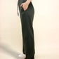 Olive Green A-Line Bomber Pants