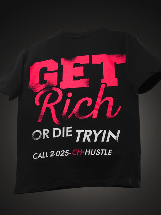 Get Rich Oversized Heavy French Cotton T-Shirt