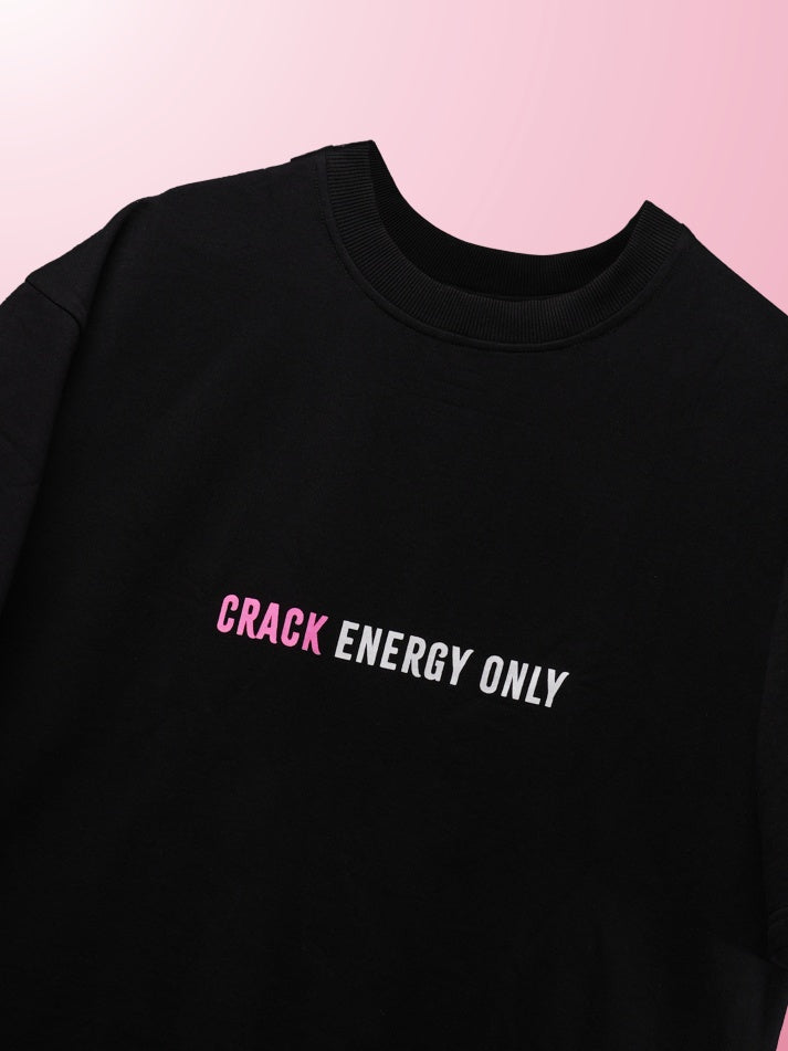 Crack Energy Oversized Heavy French Cotton T-Shirt