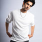Premium 250 GSM Waffle Knit Oversized T-Shirt (Off White)