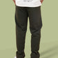 Straight Olive Green Heavy Weight Joggers
