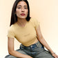 Bare Beige Baby Tee