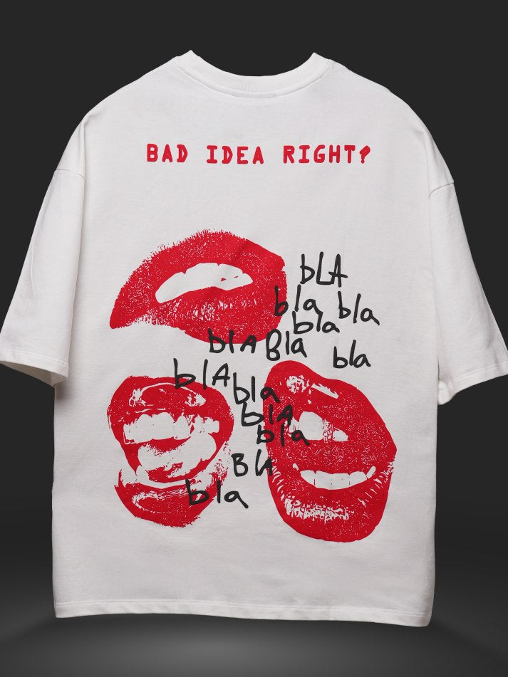 Bad Idea Right Oversized Heavy French Cotton T-Shirt