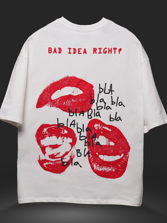 Bad Idea Right Oversized Heavy French Cotton T-Shirt