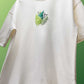 Green Leopard Oversized Heavy French Cotton T-Shirt
