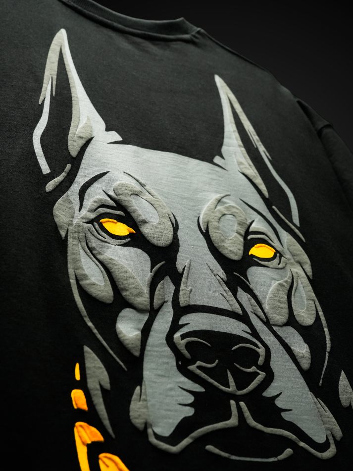 Gangsta Dawg Oversized Heavy French Cotton T-Shirt