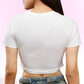 White 100% Cotton Crop Top