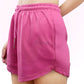 Hot Pink Sweat Shorts For Women