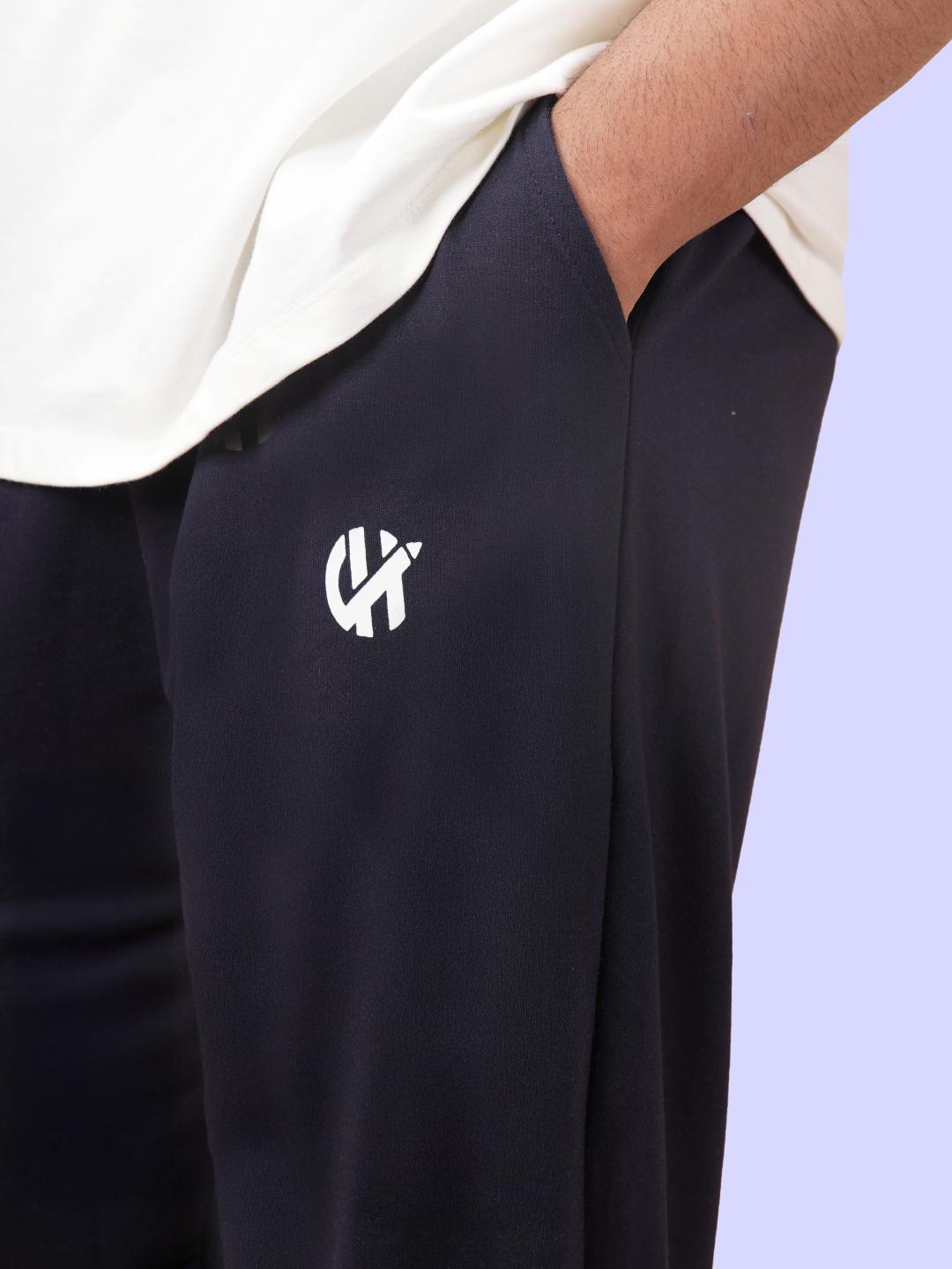 Straight Navy Blue Weight Joggers