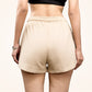Beige Sweat Shorts For Women