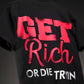 Get Rich Oversized Heavy French Cotton T-Shirt