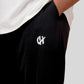 Straight Black Heavy Weight Joggers