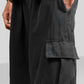 VIRAL Black Parachute Pants Loose Fit