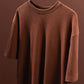 Premium 250 GSM Waffle Knit Oversized T-Shirt (Brown)