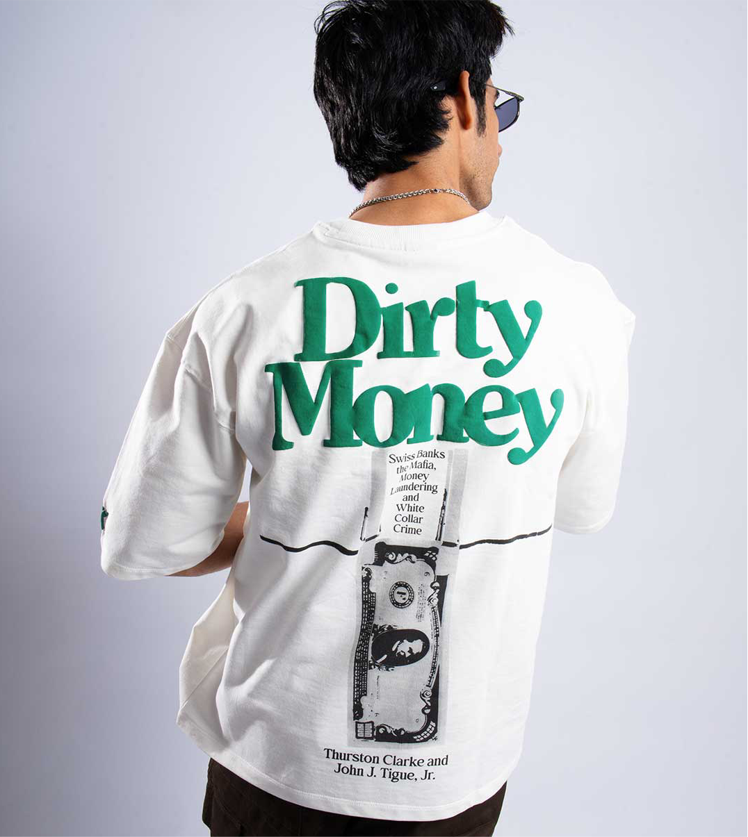 Dirty Money Oversized Heavy French Cotton T-Shirt