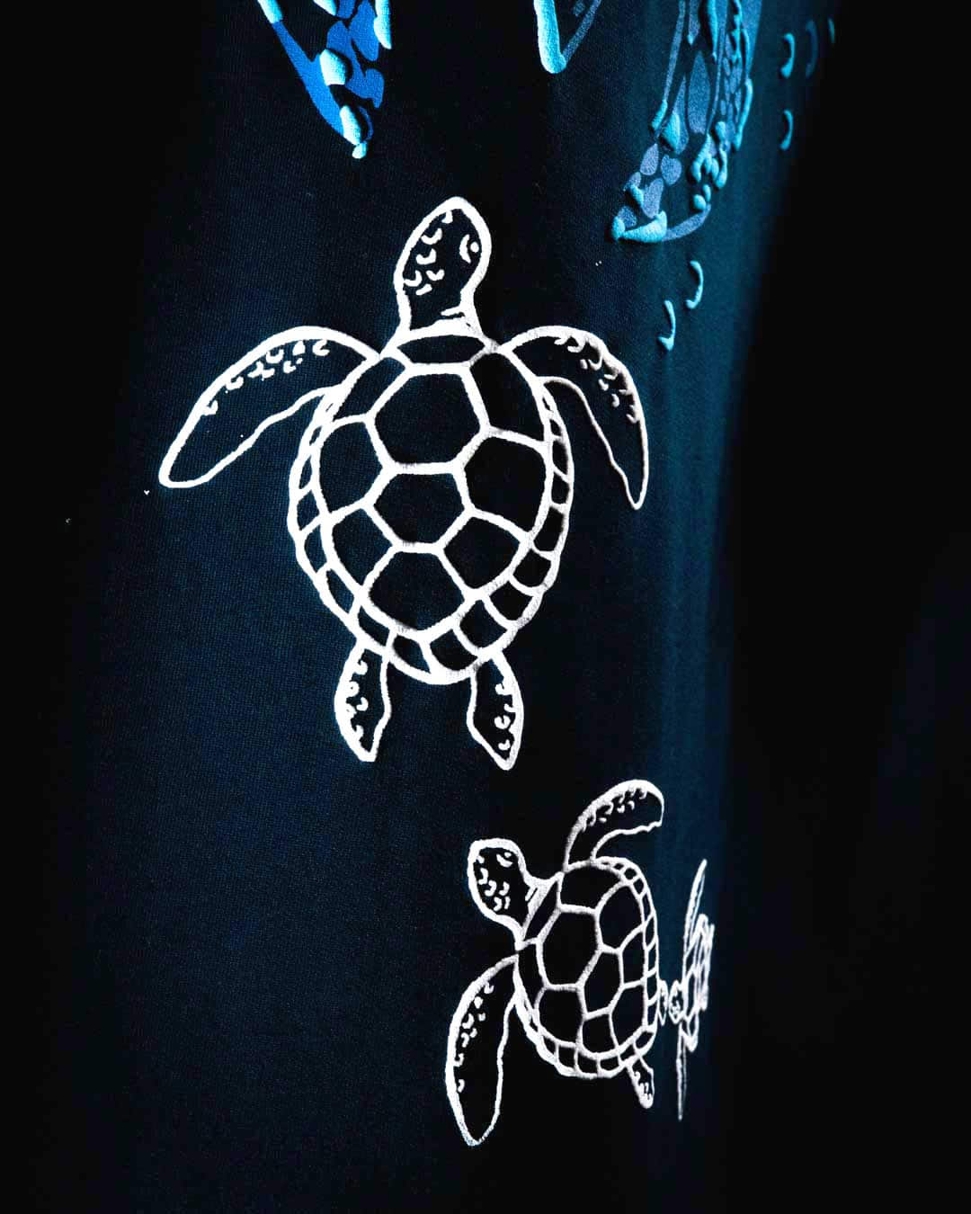 Water Turtle Oversized Heavy French Cotton T-Shirt Flash Sale