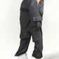 VIRAL Grey Parachute Pants Loose Fit For Women