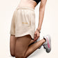 Beige Sweat Shorts For Women
