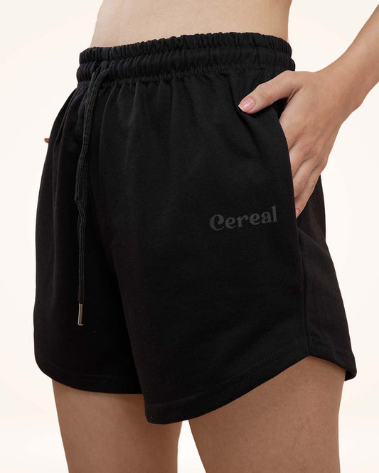 Black Sweat Shorts For Women