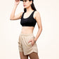 Beige Sweat Shorts For Women
