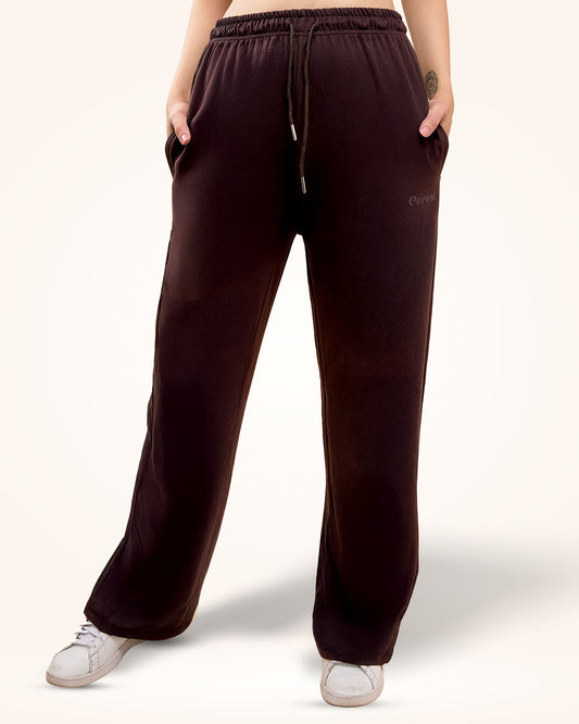 Brown A-Line Bomber Pants