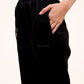 Black A-Line Bomber Pants