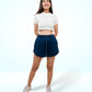 Navy Blue Sweat Shorts For Women
