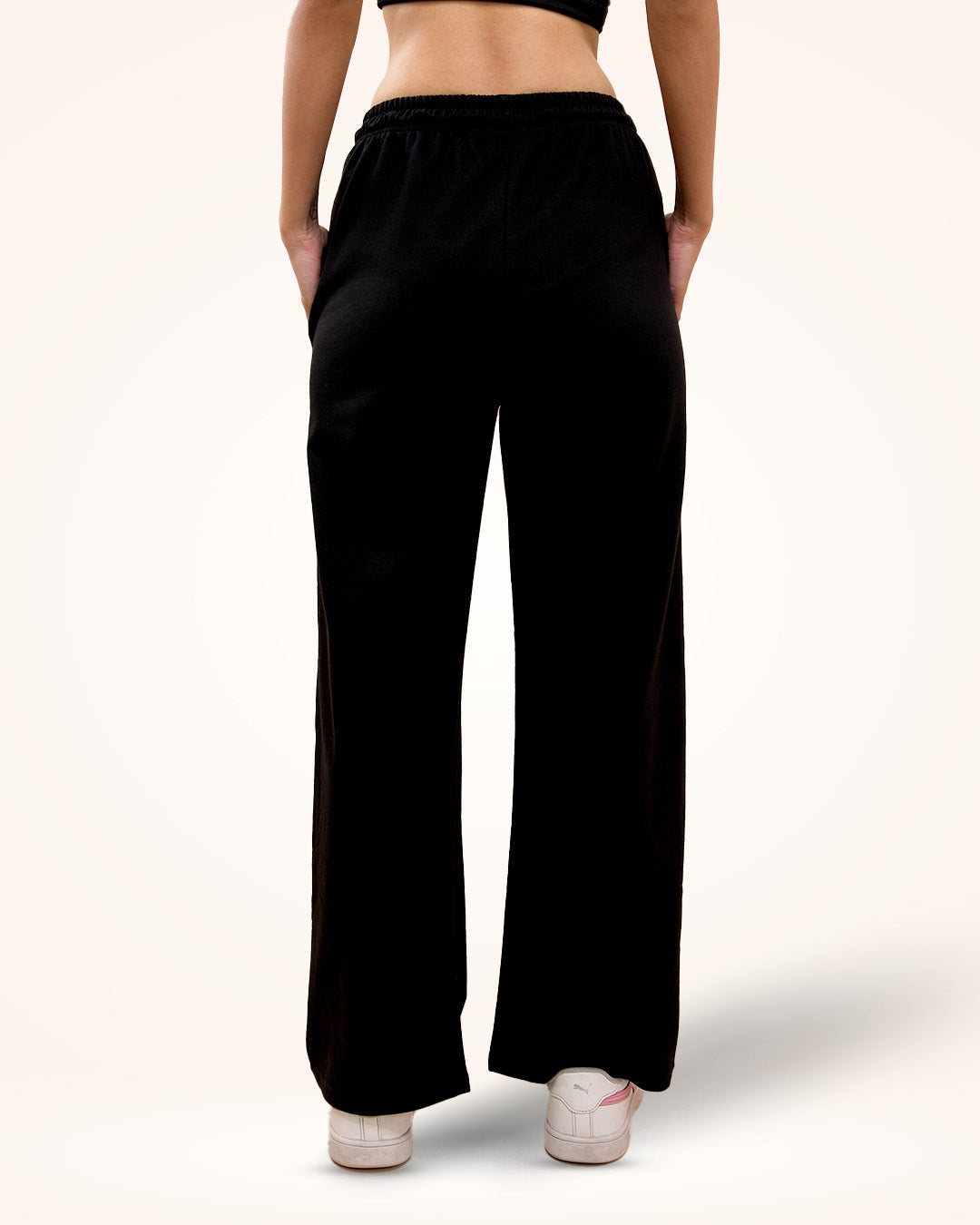 Black A-Line Bomber Pants