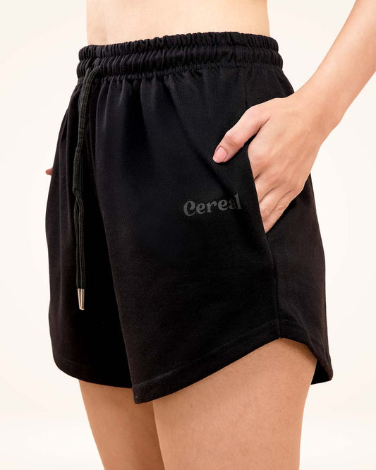 Black Sweat Shorts For Women