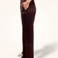 Brown A-Line Bomber Pants