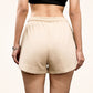 Beige Sweat Shorts For Women