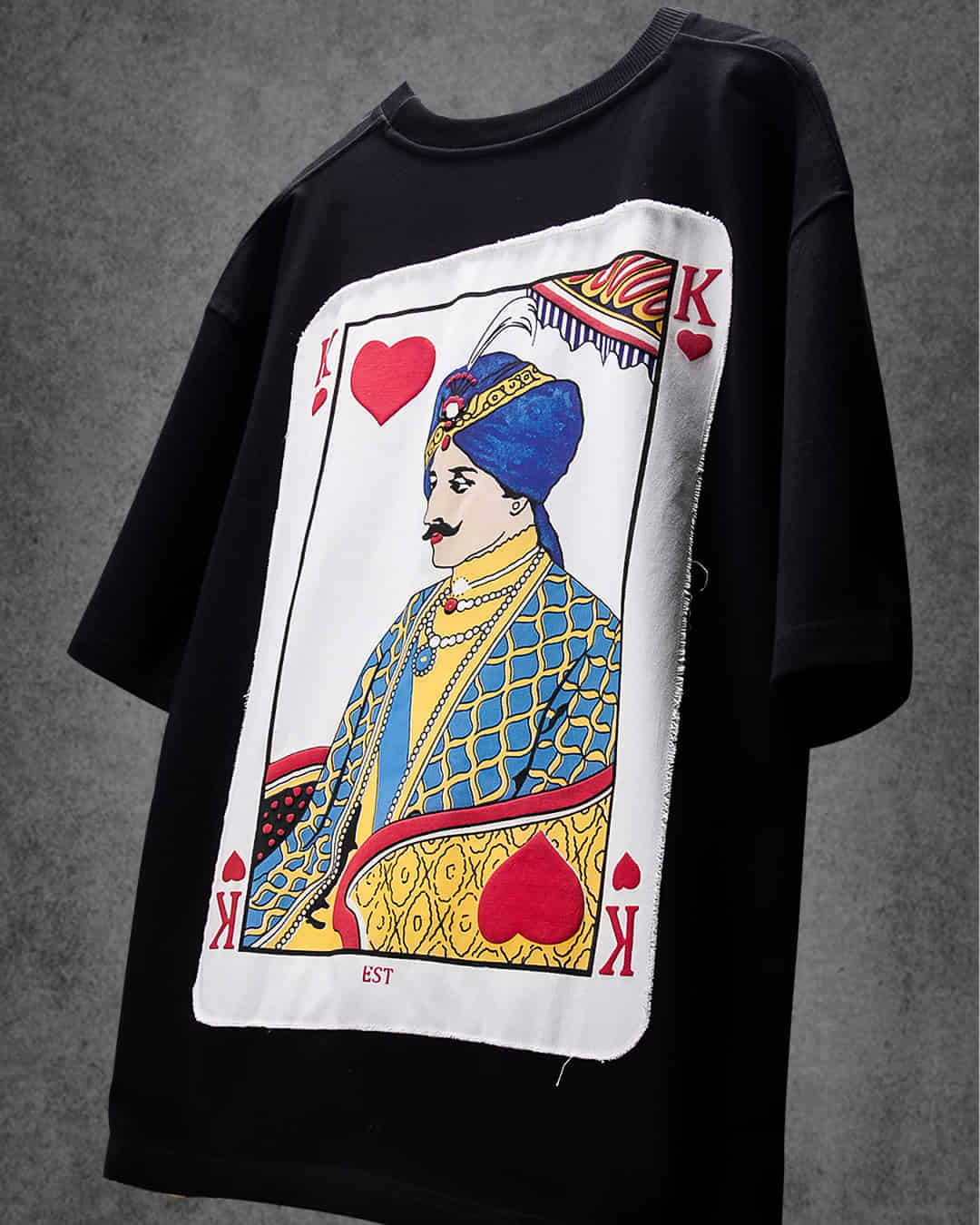 King Card Oversized Heavy French Cotton T-Shirt