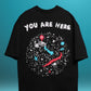 Milky Way Galaxy Oversized Heavy French Cotton T-Shirt