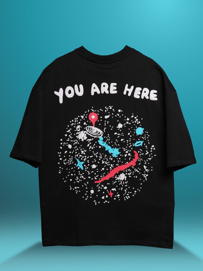 Milky Way Galaxy Oversized Heavy French Cotton T-Shirt