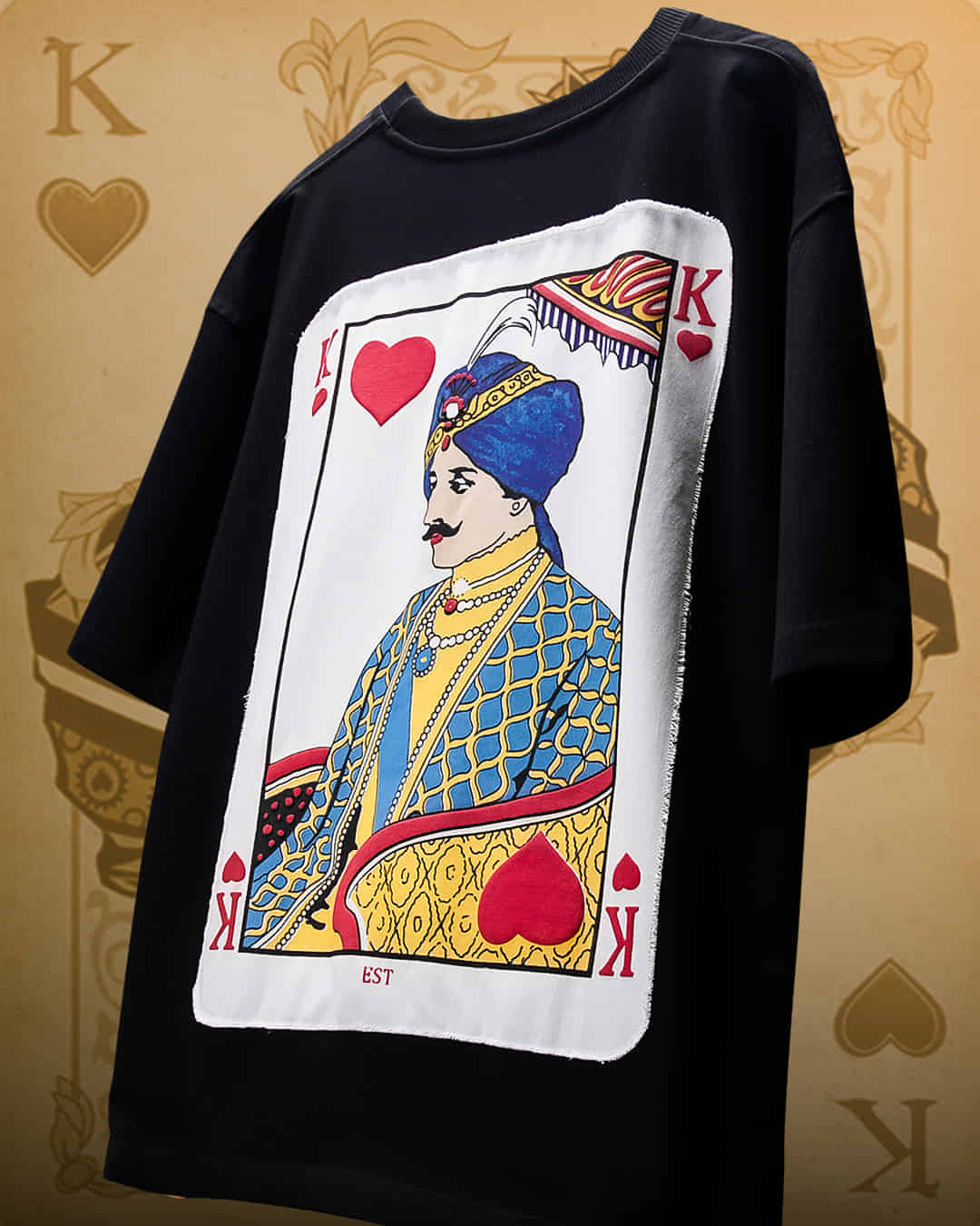 King Card Oversized Heavy French Cotton T-Shirt