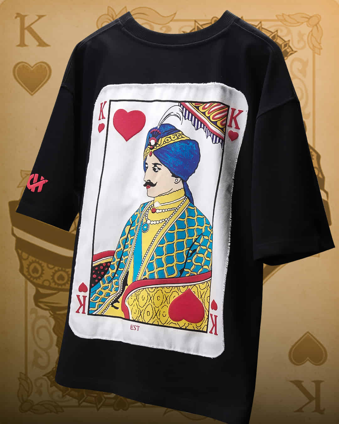 King Card Oversized Heavy French Cotton T-Shirt