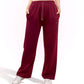 Cherry Red  A-Line Bomber Pants for Women