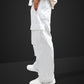VIRAL White Parachute Pants Loose Fit