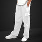 VIRAL White Parachute Pants Loose Fit