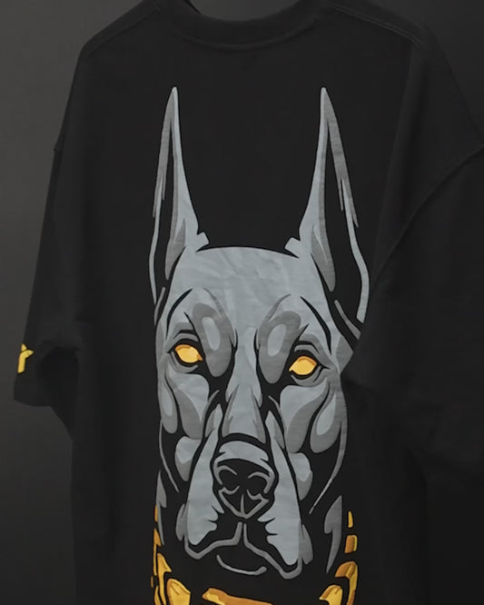 Gangsta Dawg Oversized Heavy French Cotton T-Shirt